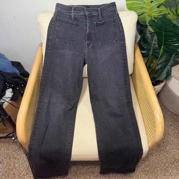 MOTHER The Patch Pocket Rambler Zip Sneak Jeans Size 26 - Picture 4 of 14